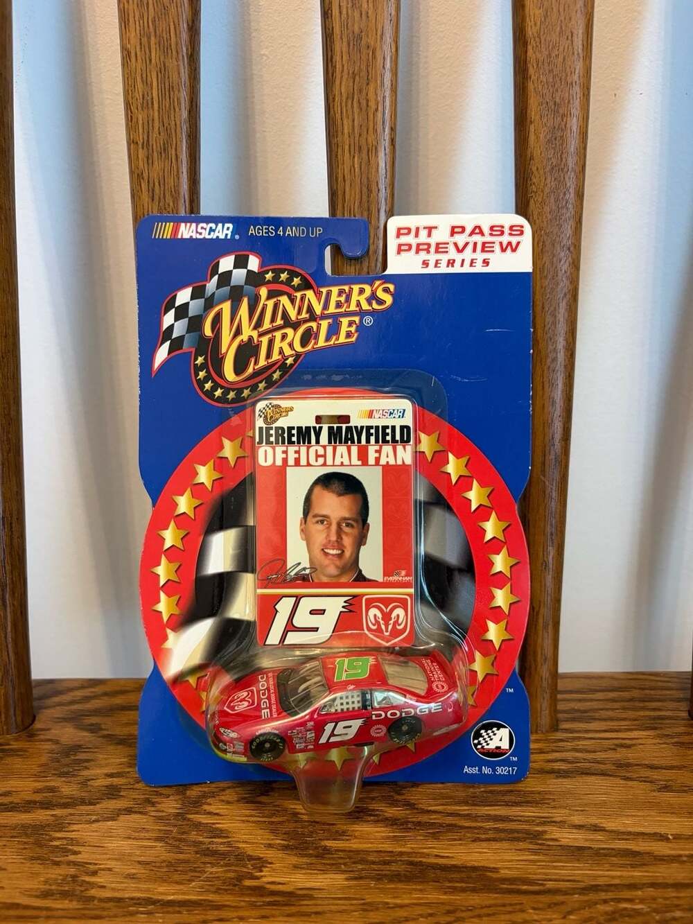 Winners Circle NASCAR Jeremy Mayfield 19 Dodge Pit Pass Preview Series
